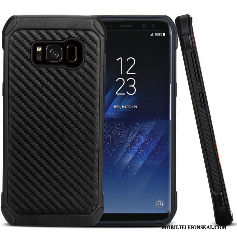 Samsung Galaxy S8+ Skydd All Inclusive Glidskydds Skal Telefon Svart Silikon Stjärna