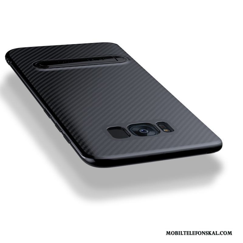 Samsung Galaxy S8 Svart Silikon Fodral Skydd Stjärna All Inclusive Skal Telefon