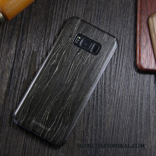 Samsung Galaxy S8+ Wood Stjärna Trend Varumärke Slim Fodral Svart Skal Telefon