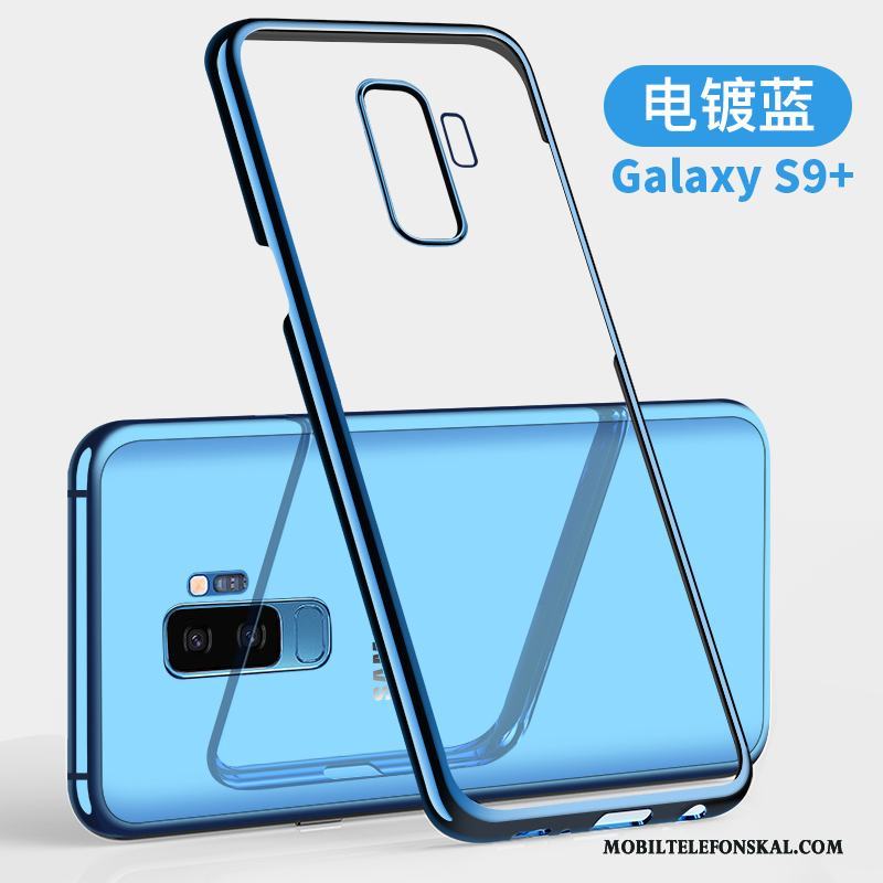 Samsung Galaxy S9+ Fallskydd Transparent Stjärna Skal Telefon All Inclusive Fodral Blå