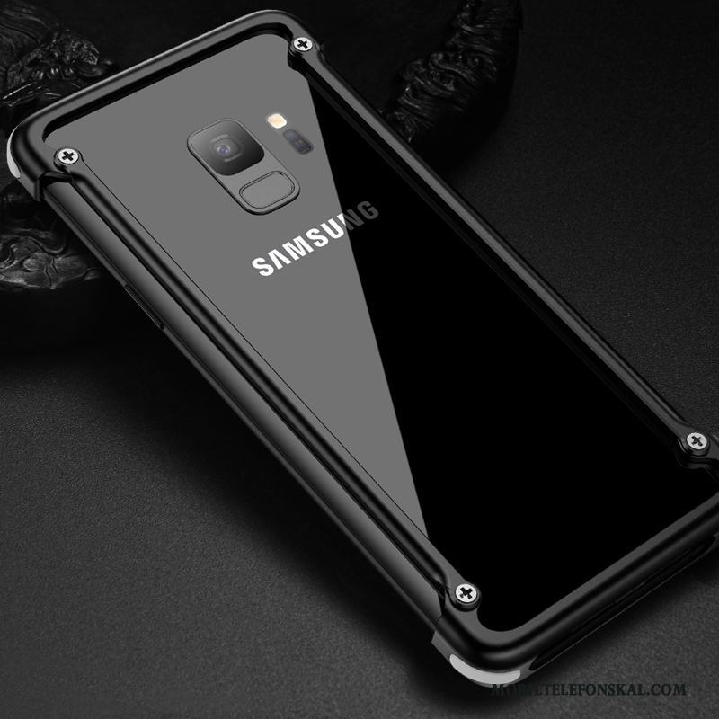 Samsung Galaxy S9+ Fallskydd Trend Varumärke Personlighet Stjärna Skal Telefon Metall Svart