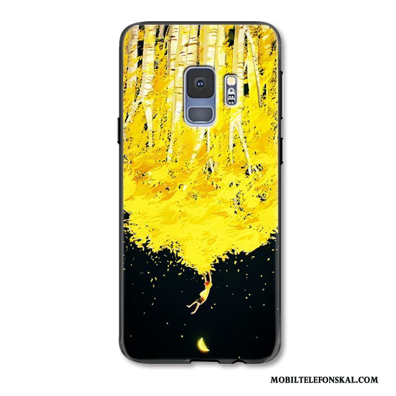 Samsung Galaxy S9 Fodral Gul Skal Telefon Silikon Skydd Kreativa Målade