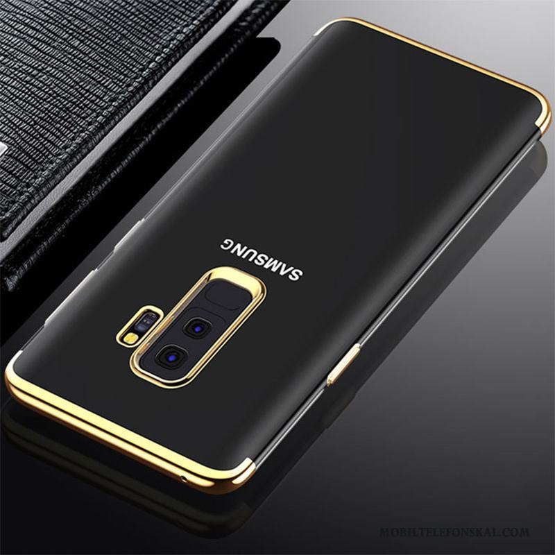 Samsung Galaxy S9 Guld Trend Transparent Fallskydd Silikon Stjärna Skal Telefon