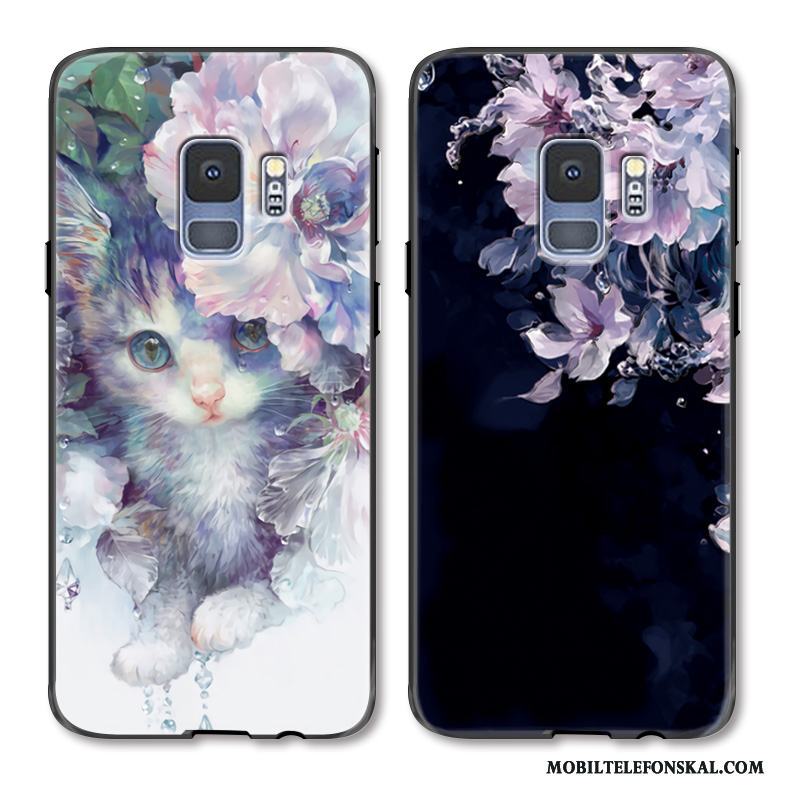 Samsung Galaxy S9+ Lyxiga Stjärna Skal Telefon Skydd Trend Varumärke Lättnad Blommor