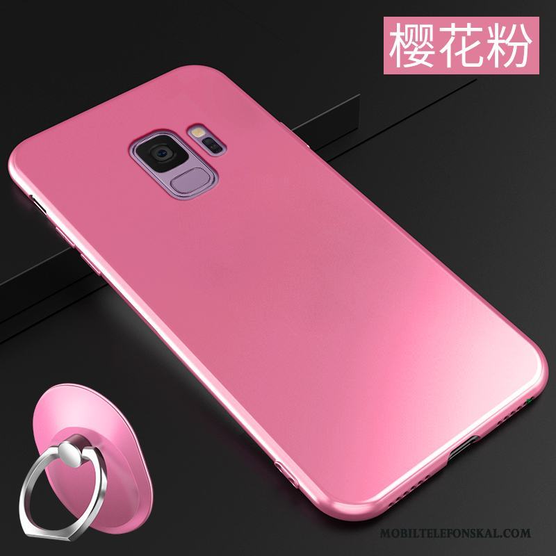 Samsung Galaxy S9 Nubuck Stjärna Rosa Mjuk Skal Fodral Telefon