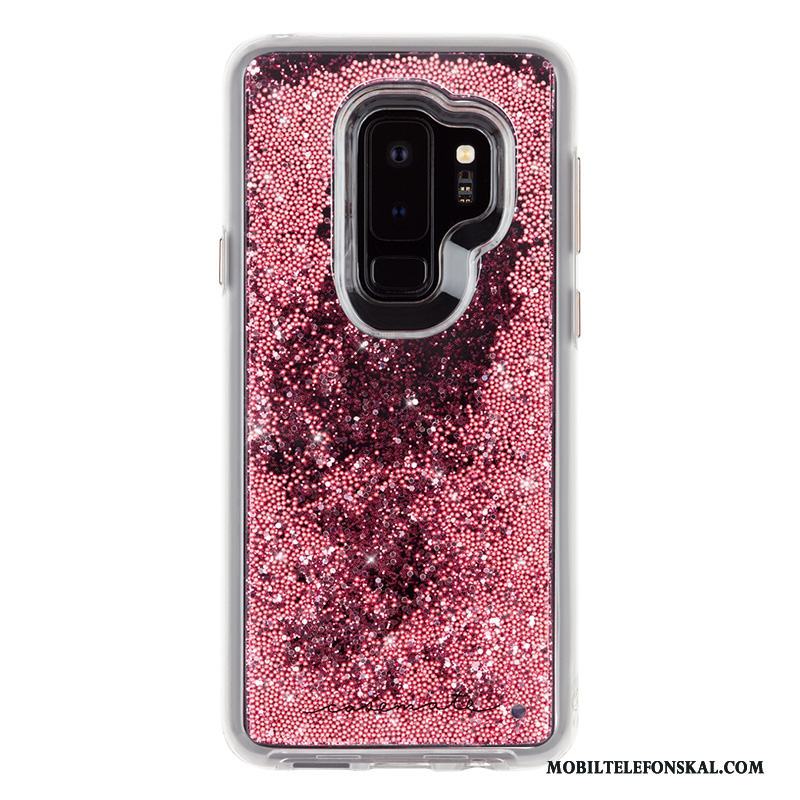 Samsung Galaxy S9 Rosa Stjärna Duk Mode Skal Telefon Skydd Fodral