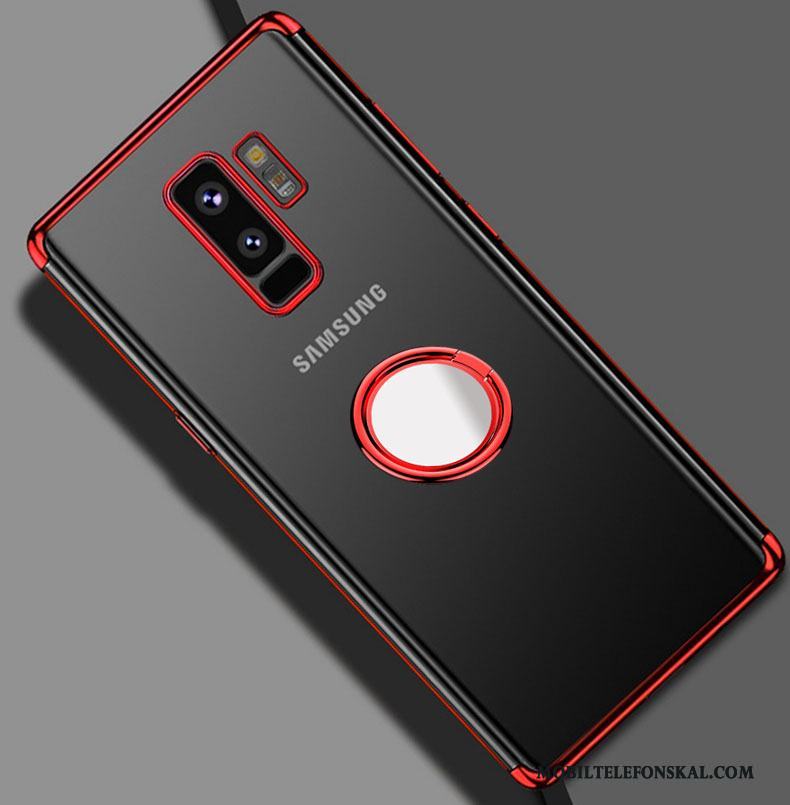 Samsung Galaxy S9+ Silikon Fodral Support Skal Telefon Fallskydd Ljust Transparent