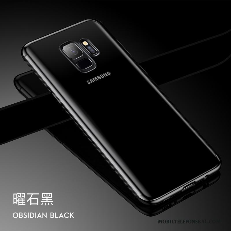 Samsung Galaxy S9 Skal Fodral Svart Silikon Transparent Råtta Stjärna Liten