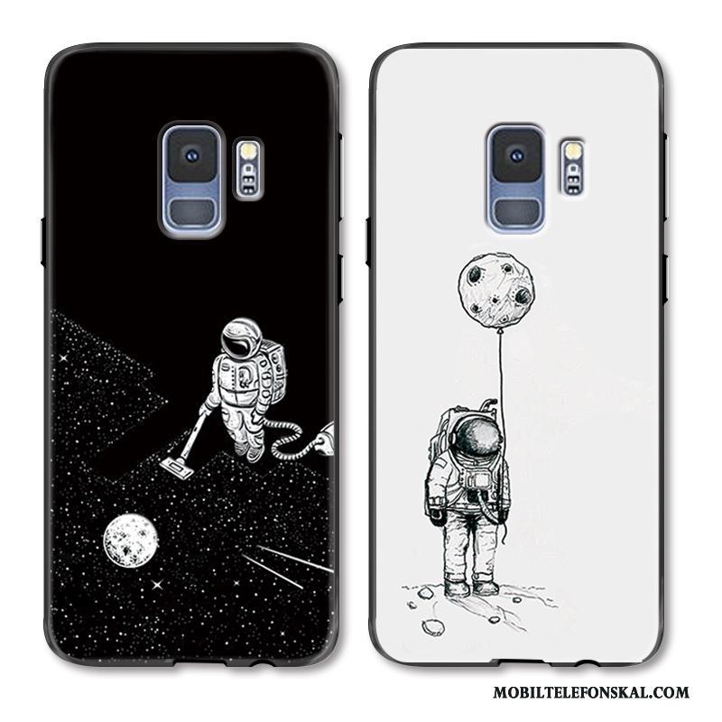 Samsung Galaxy S9+ Skal Telefon Lättnad Personlighet Enkel Stjärna Vit Kreativa