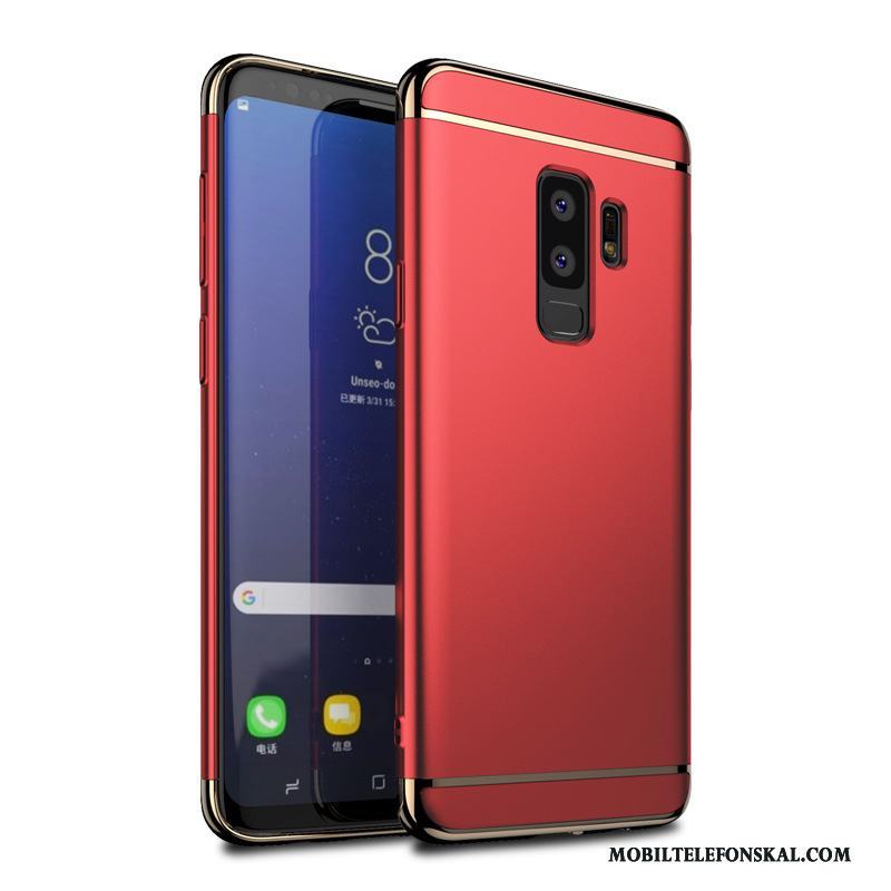 Samsung Galaxy S9 Skal Telefon Trend Varumärke Fallskydd Nubuck Slim Röd Stjärna