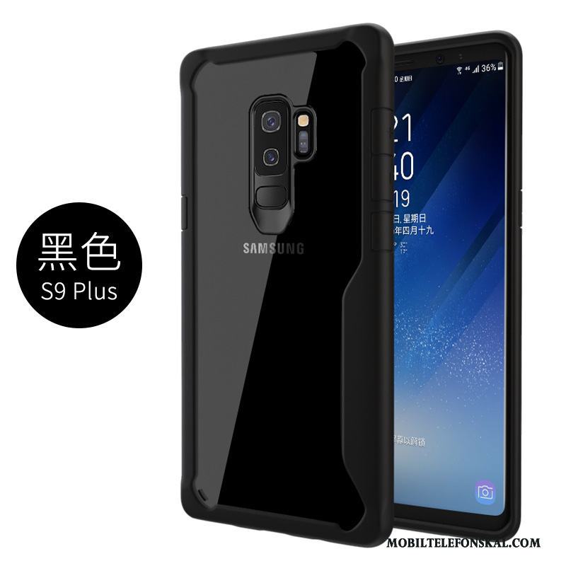 Samsung Galaxy S9+ Skydd Fallskydd Ny Transparent Skal Telefon Nubuck Fodral