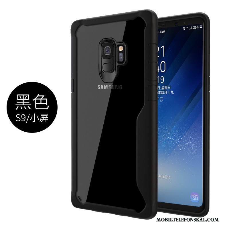 Samsung Galaxy S9 Transparent Silikon Skal Telefon Skydd Fodral Ny Svart