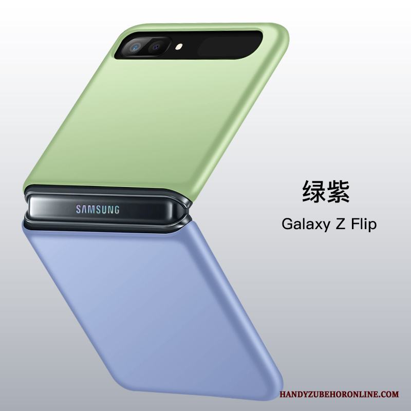 Samsung Z Flip Grön Purpur Faldigt Skal Telefon Fallskydd Stjärna All Inclusive