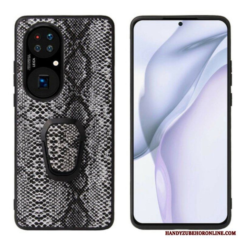 Skal Huawei P50 Pro Snake Style Ring-hållare