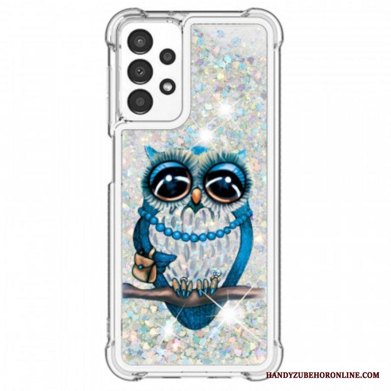 Skal Samsung Galaxy A13 Miss Owl Paljetter