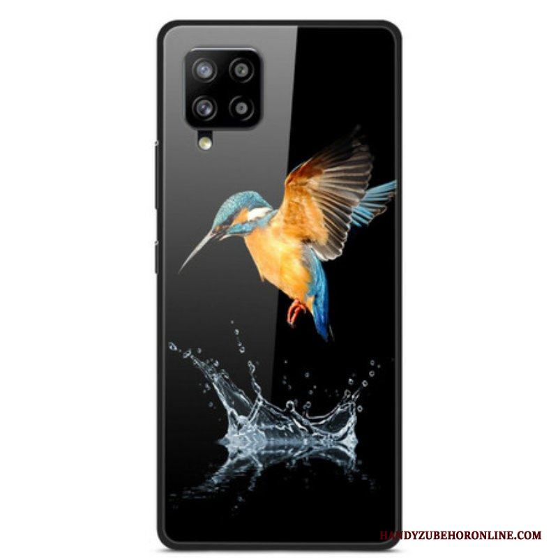 Skal Samsung Galaxy A42 5G Kronfågel Härdat Glas
