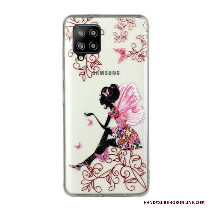 Skal Samsung Galaxy M12 / A12 Transparent Flower Fairy