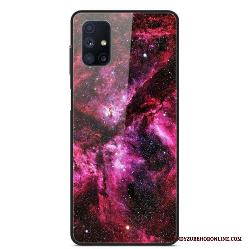 Skal Samsung Galaxy M51 Rosa Härdat Glas