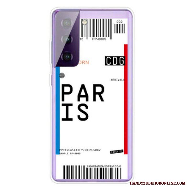 Skal Samsung Galaxy S21 5G Boardingkort Till Paris