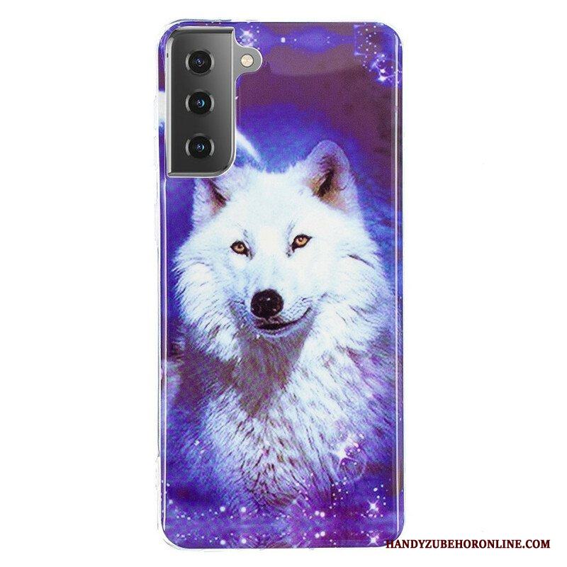 Skal Samsung Galaxy S21 5G Fluorescerande Wolf Series