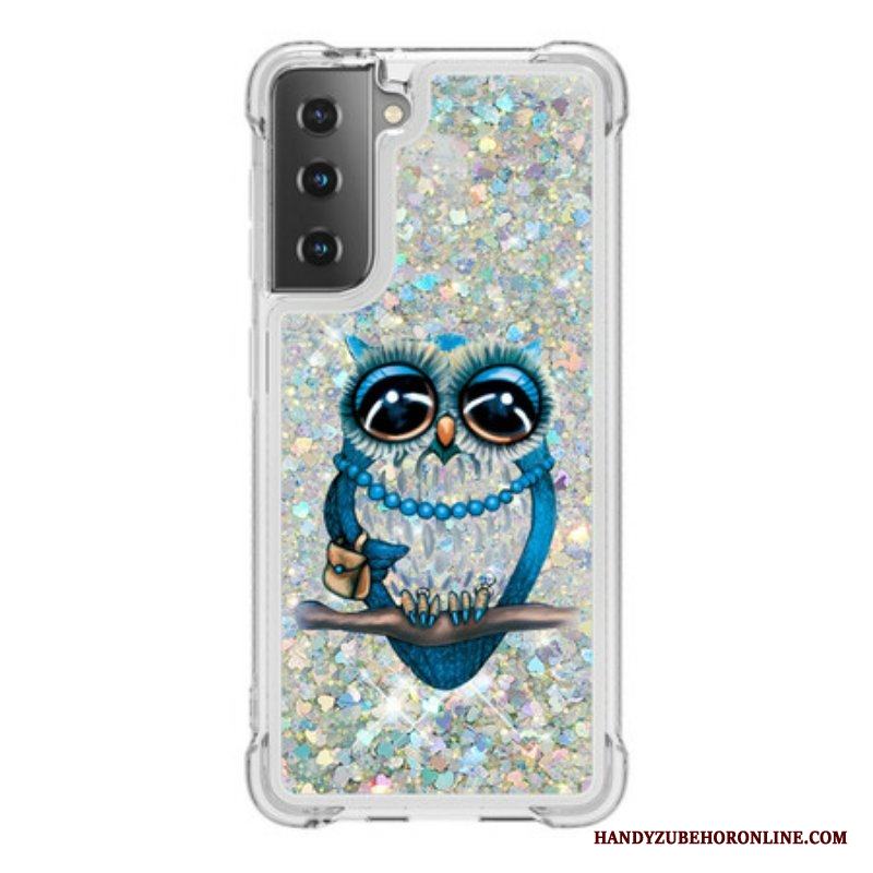 Skal Samsung Galaxy S21 5G Miss Owl Paljetter