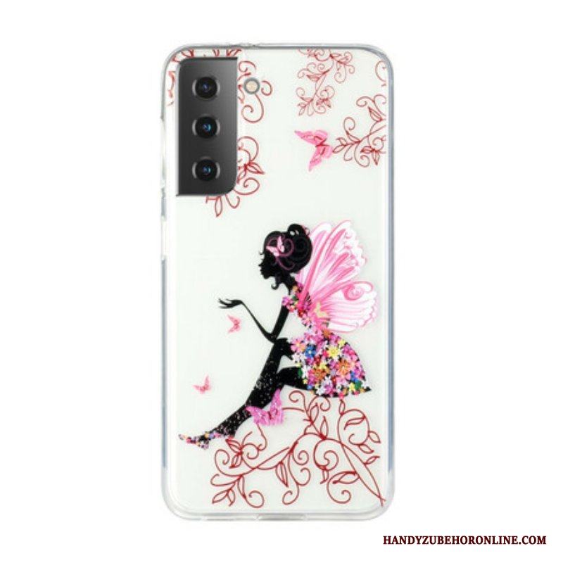 Skal Samsung Galaxy S21 5G Transparent Flower Fairy