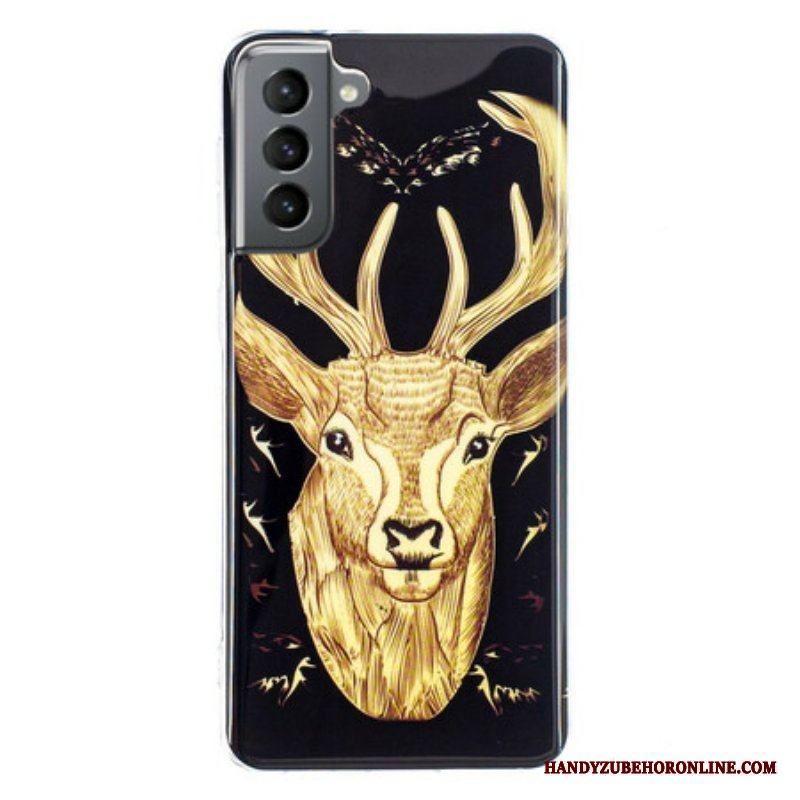 Skal Samsung Galaxy S21 FE Fluorescerande Majestic Deer