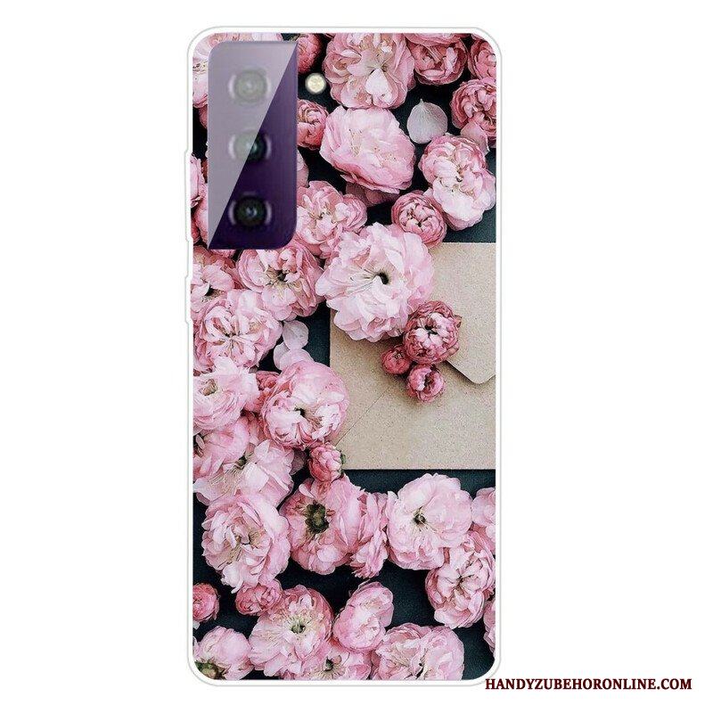 Skal Samsung Galaxy S21 FE Intensiva Blommor