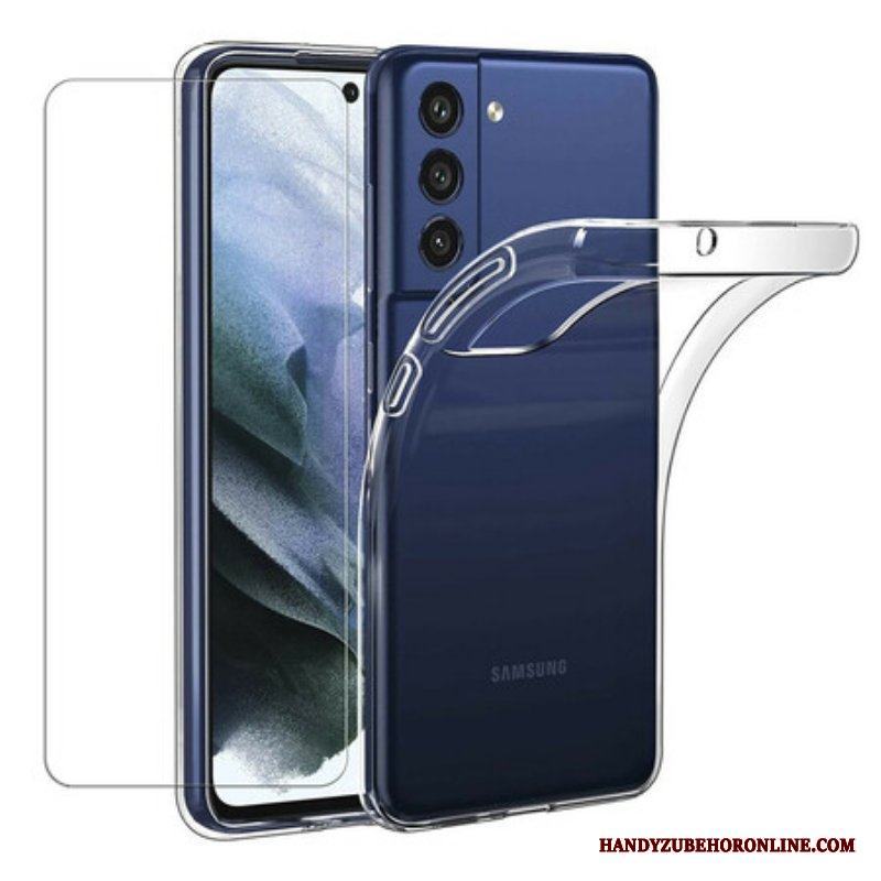 Skal Samsung Galaxy S21 FE Och Härdat Glasskärm