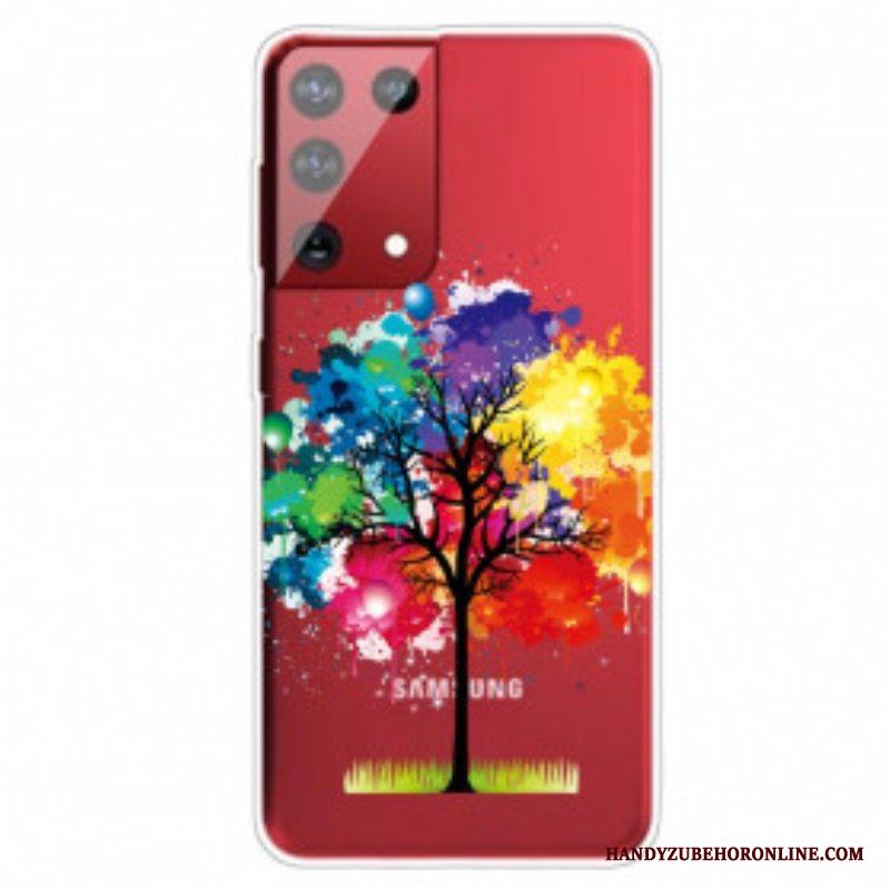 Skal Samsung Galaxy S21 Ultra 5G Akvarell Träd