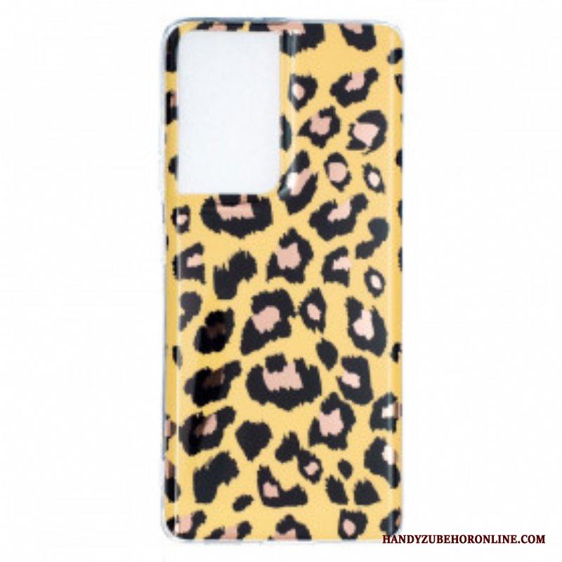 Skal Samsung Galaxy S21 Ultra 5G Leopard Stil Marmor