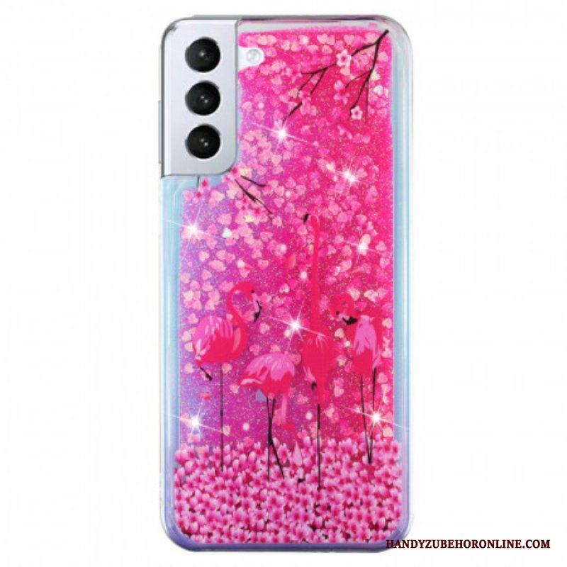 Skal Samsung Galaxy S22 5G Flamingo Paljetter