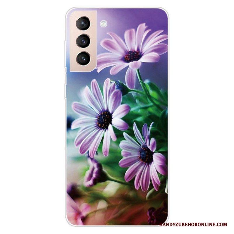 Skal Samsung Galaxy S22 5G Realistiska Blommor