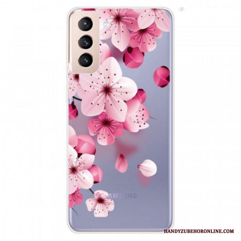 Skal Samsung Galaxy S22 5G Små Rosa Blommor