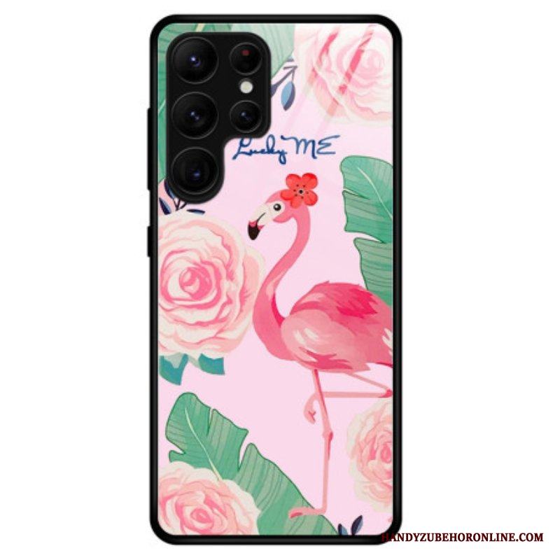 Skal Samsung Galaxy S23 Ultra 5G Flamingo Härdat Glas