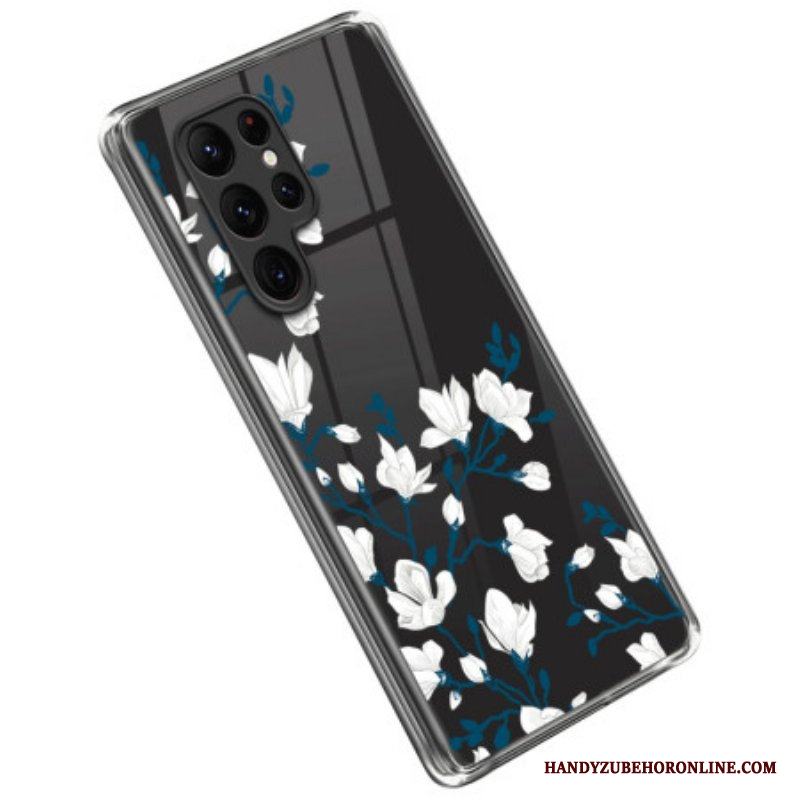 Skal Samsung Galaxy S23 Ultra 5G Vita Blommor