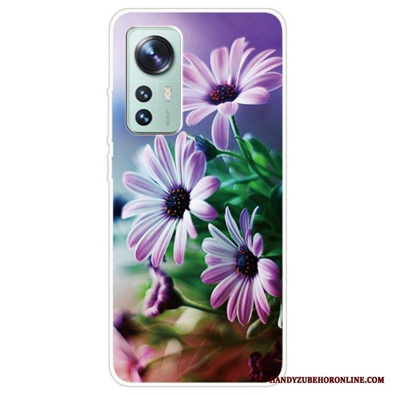 Skal Xiaomi 12 Pro Blommigt Silikon