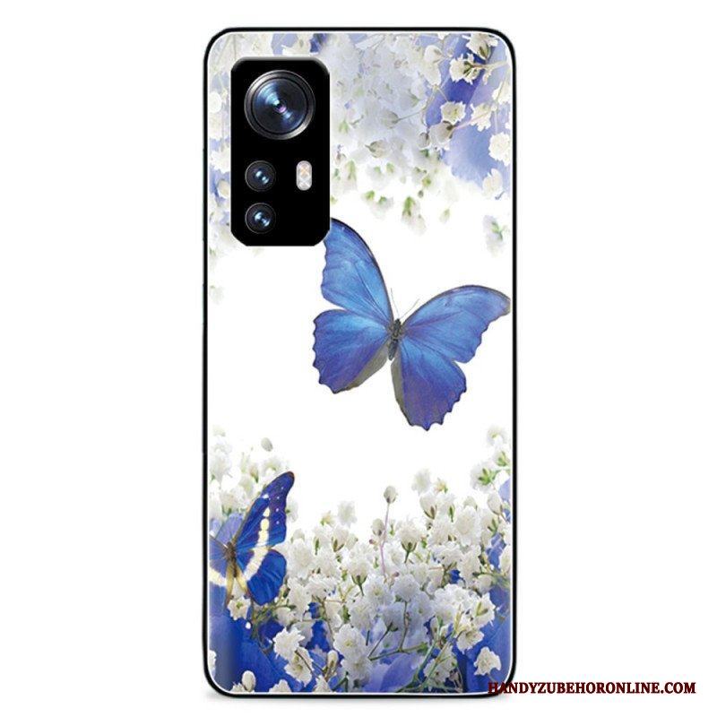 Skal Xiaomi 12 Pro Kungliga Fjärilar Härdat Glas