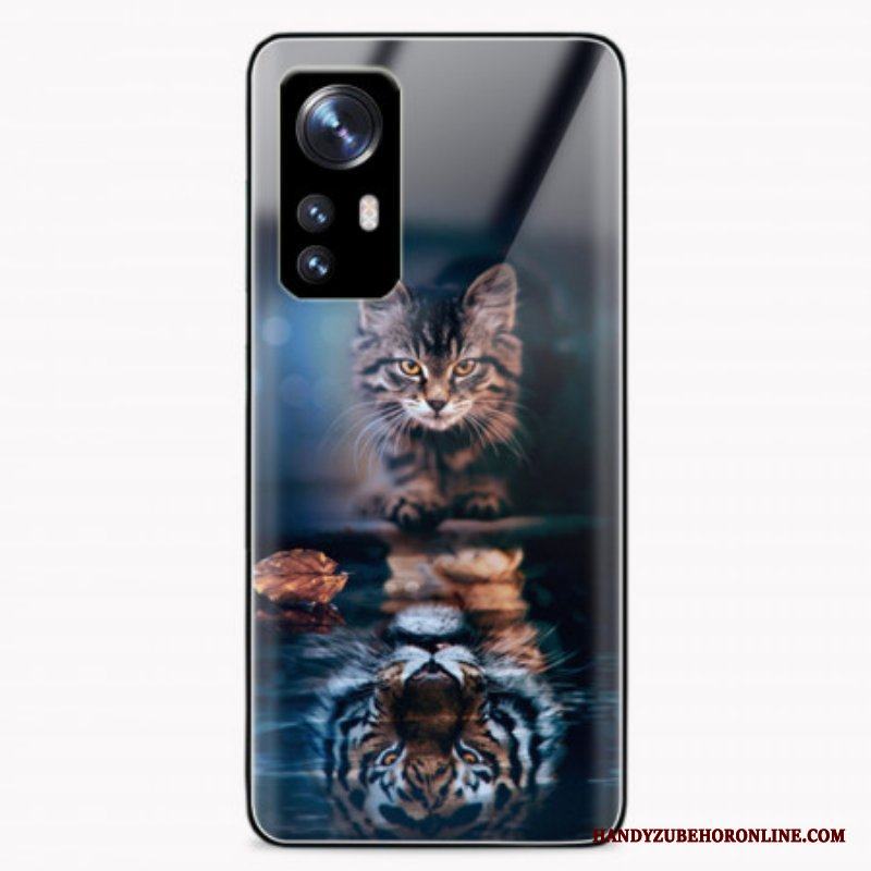 Skal Xiaomi 12 Pro Vaksam Katt Härdat Glas