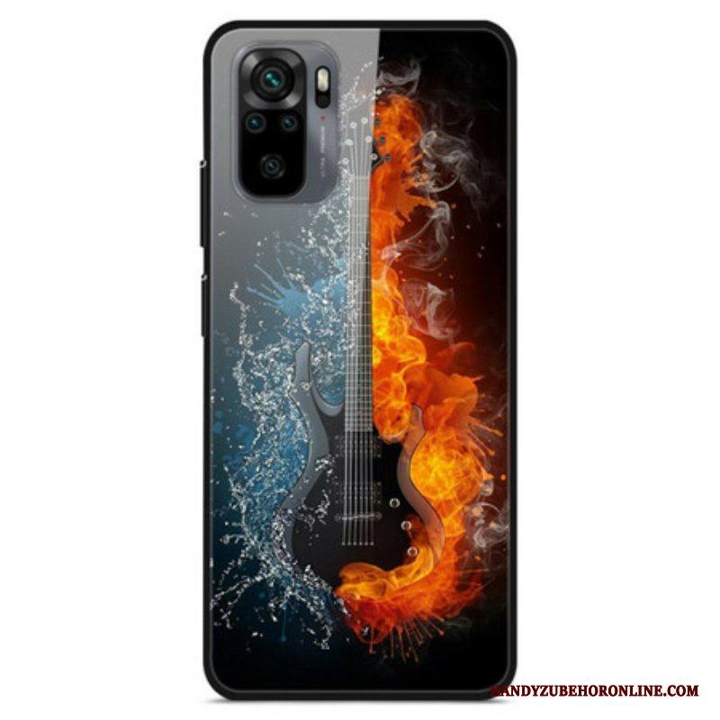 Skal Xiaomi Redmi Note 10 / 10S Gitarr I Härdat Glas