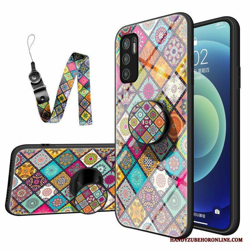 Skal Xiaomi Redmi Note 10 5G Patchwork Magnetisk Hållare