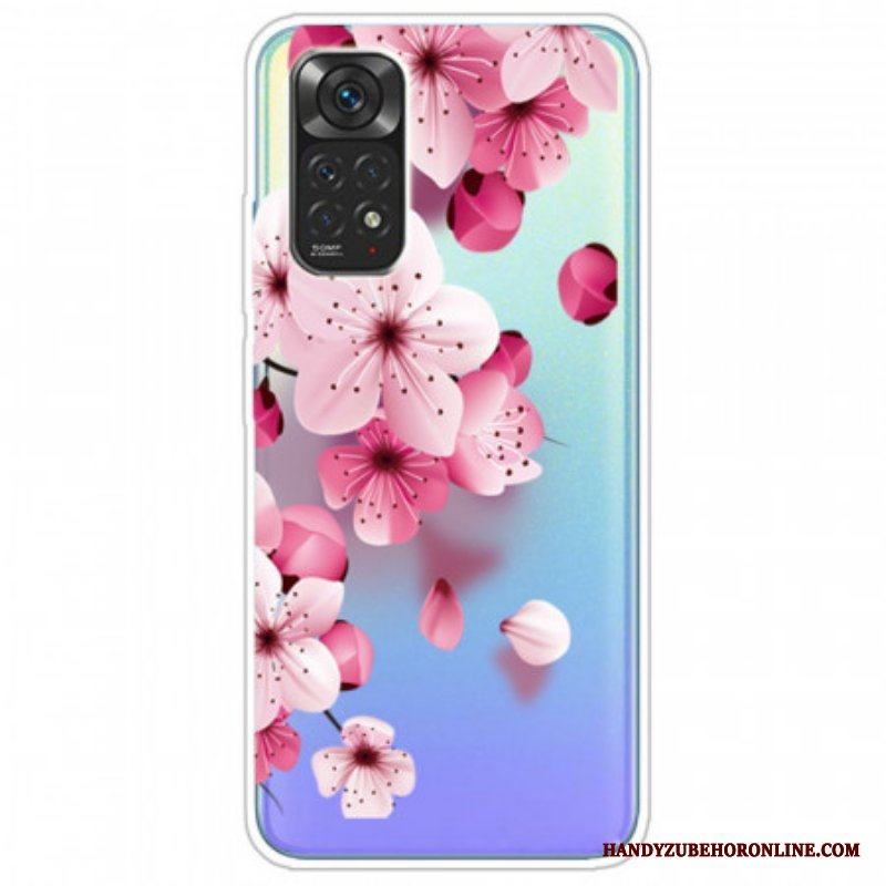 Skal Xiaomi Redmi Note 11 / 11S Små Rosa Blommor