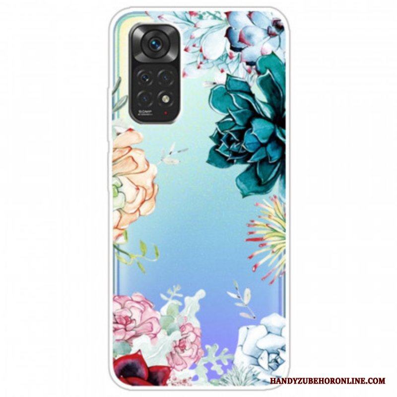 Skal Xiaomi Redmi Note 11 / 11S Sömlös Akvarell Blommor