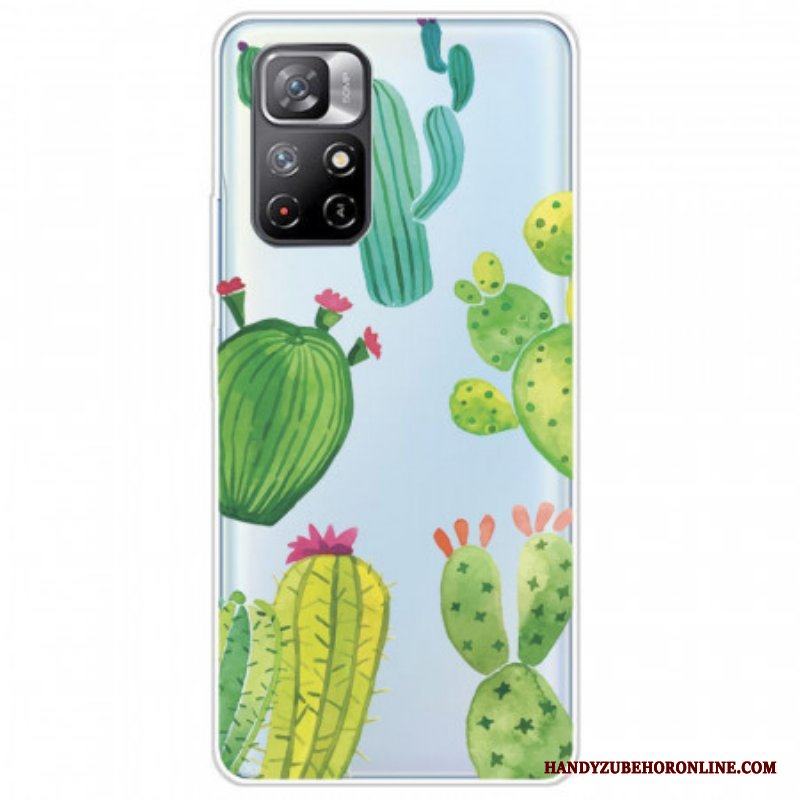 Skal Xiaomi Redmi Note 11 Pro Plus 5G Akvarell Kaktusar
