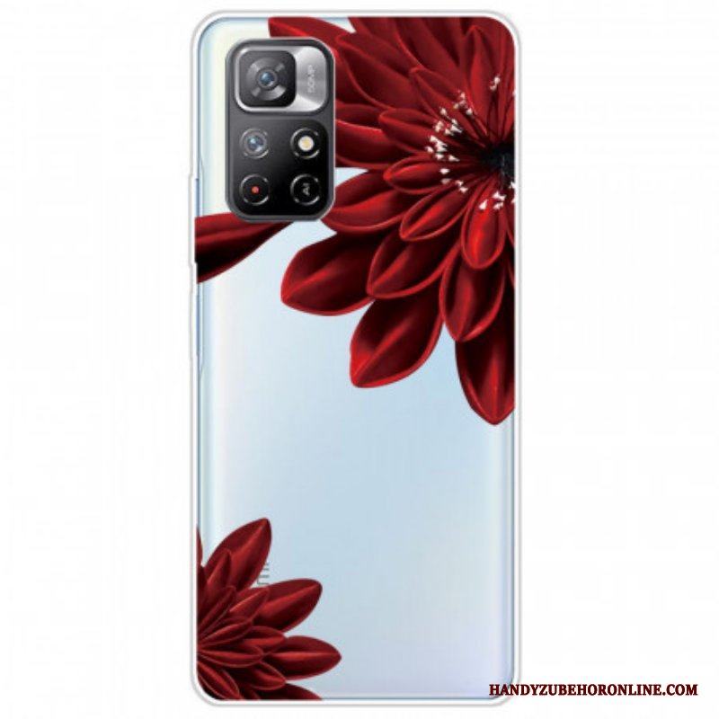 Skal Xiaomi Redmi Note 11 Pro Plus 5G Röda Blommor