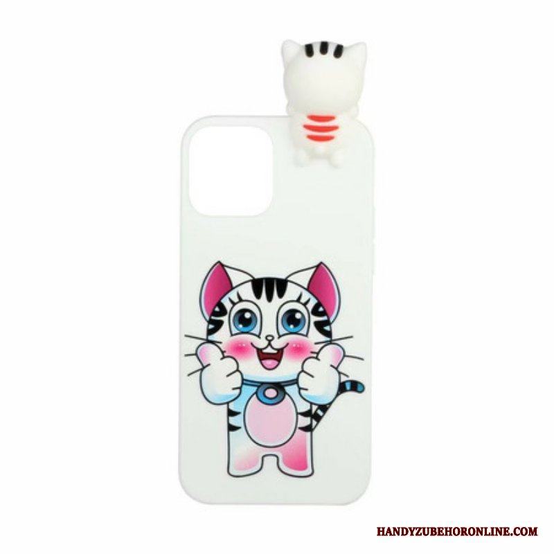 Skal iPhone 13 Mini 3d Cat Fun