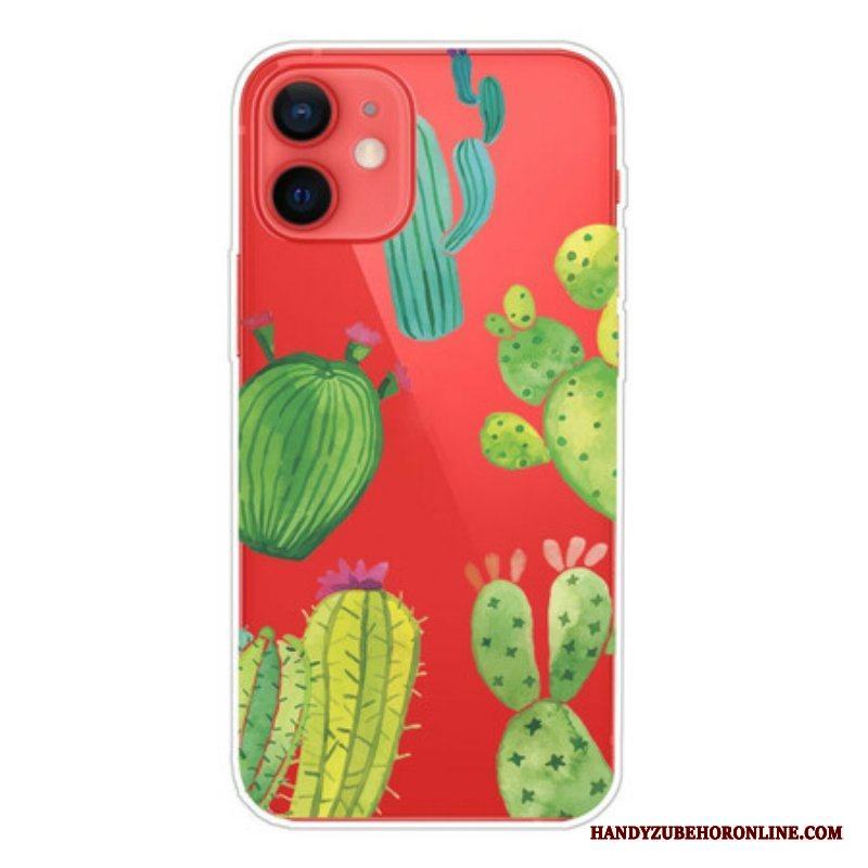 Skal iPhone 13 Mini Akvarell Kaktusar
