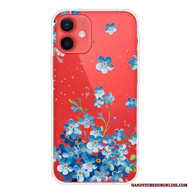 Skal iPhone 13 Mini Bukett Blå Blommor