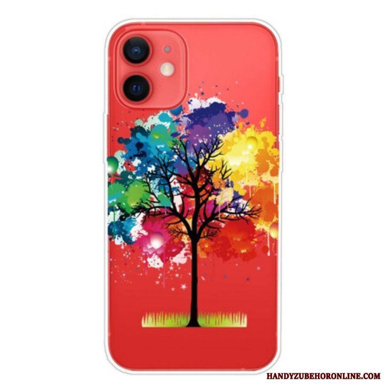 Skal iPhone 13 Mini Sömlös Akvarellträd