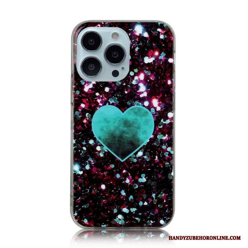 Skal iPhone 13 Pro Glitter Marmor